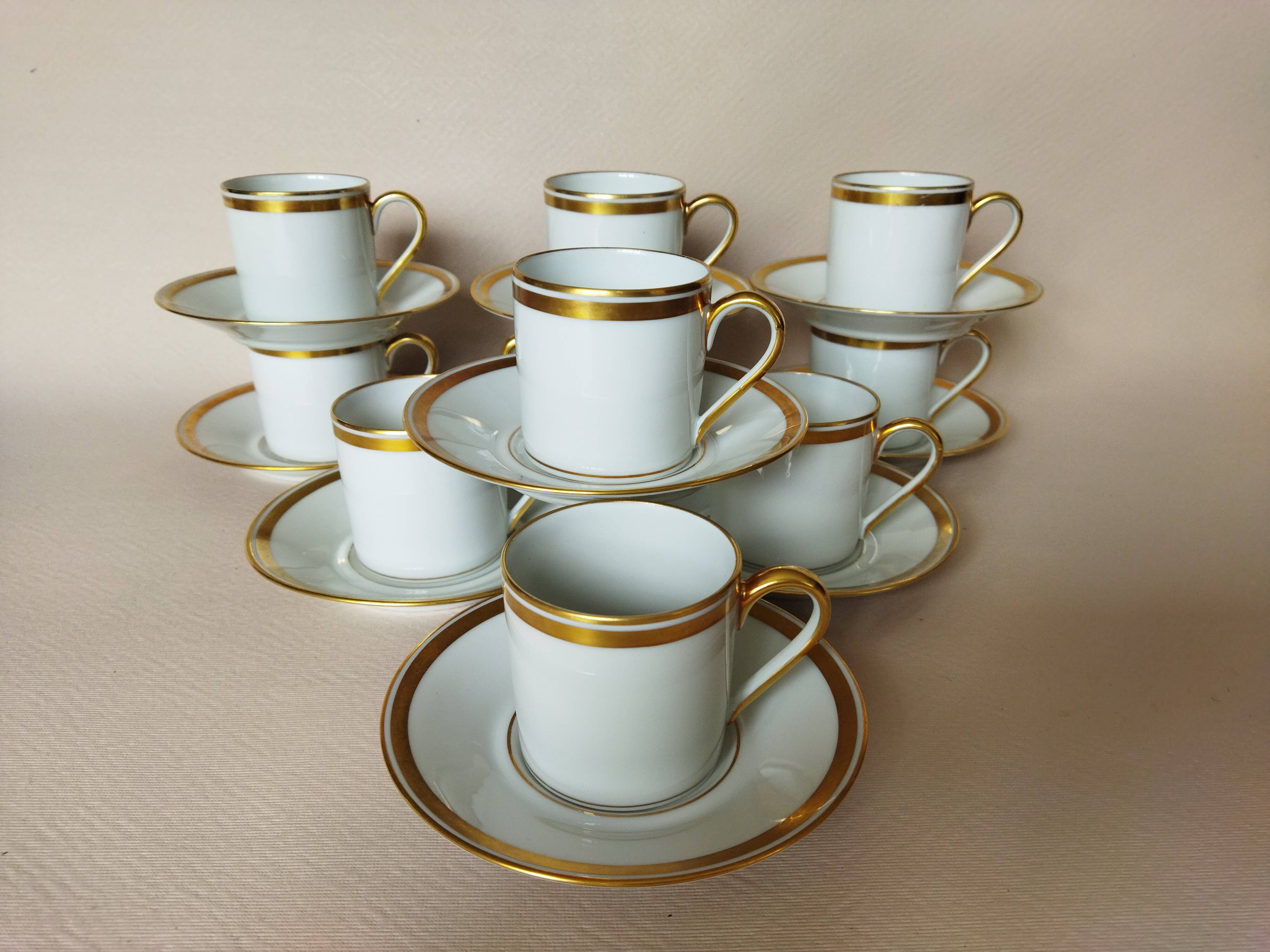 10 Ahrenfeldt Limoges coffee cups