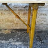 Folding brewery table