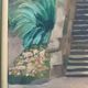 Tableau ancien, huile sur carton