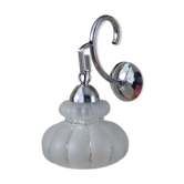 Wall light mounted Lantern old, glass and chrome