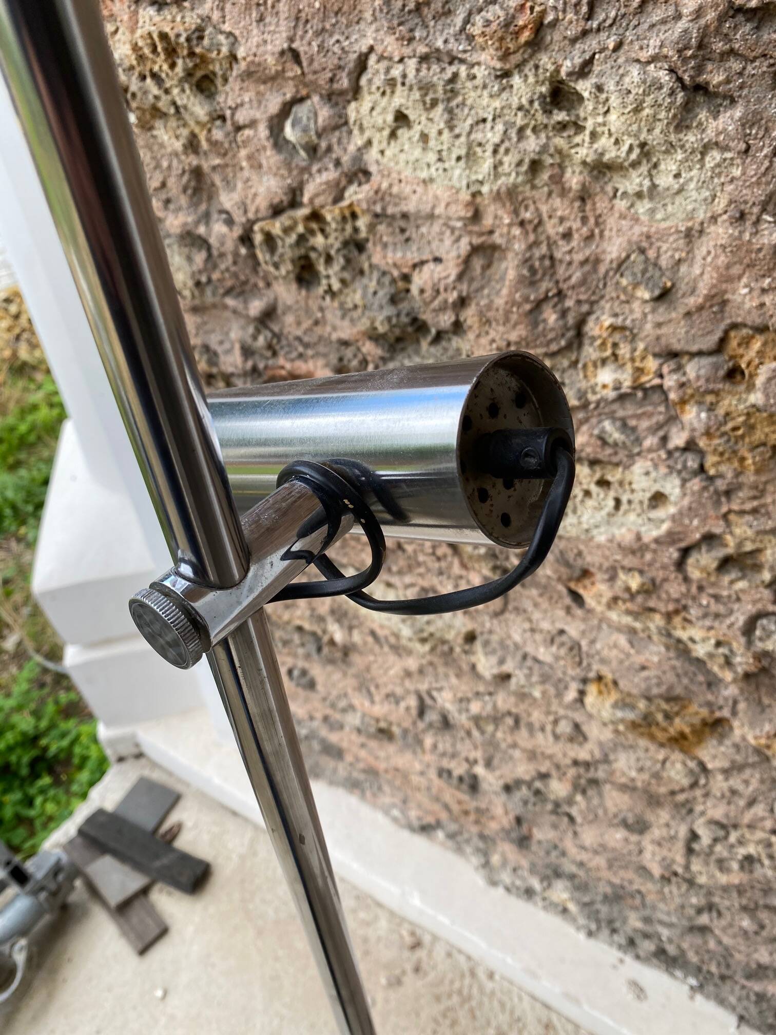 Lampadaire a 3 spots orientables annee 70