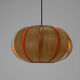 Midcentury Wooden Veneer Pendant, ULUV, 1960s