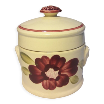 Earthenware terrine pot Sarreguemines and Digoin décor Marguerite