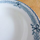 1 deep ironstone plate from Boulanger, Chinon model