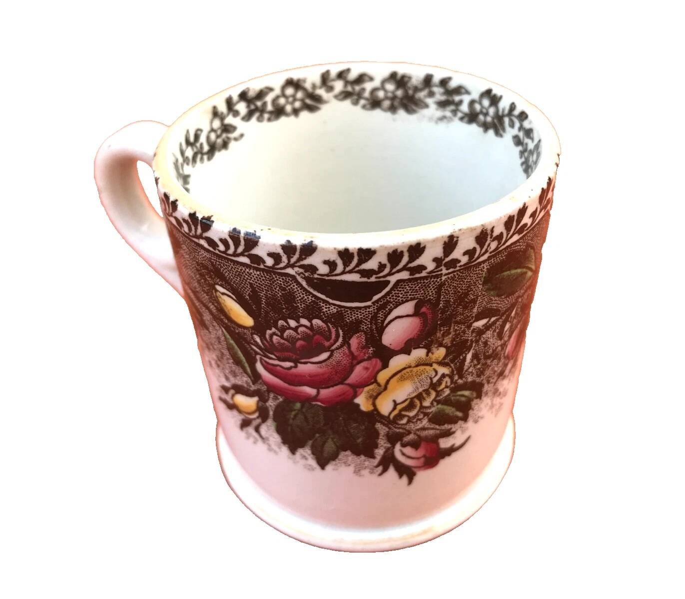 Antique Opaque Earthenware Coffee Cup Utzschneider & Cie Sarreguemines