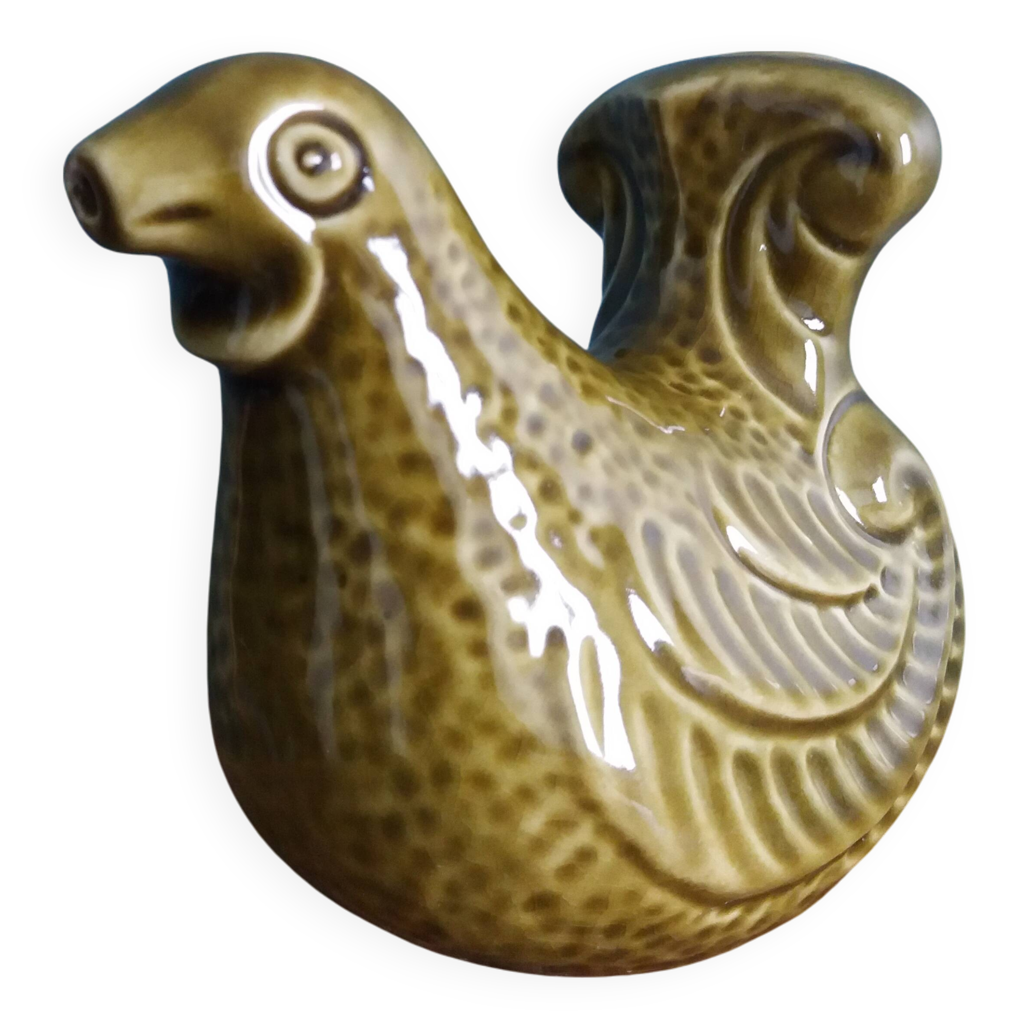 Ceramic Bird String Dispenser Scissor Holder Wall Decor