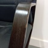 Westnofa Scandinavian office armchair in leather