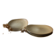 Lot grès et céramique – 2 vases vintage & 4 assiettes en grès spiralé