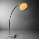 Harvey Guzzini floor lamp Arch with marble base, Italy, 1970