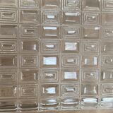 Set of 2 small molded glass presentation dishes