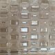 Set of 2 small molded glass presentation dishes