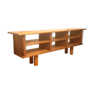 Minimalist walnut shelf, 1960s