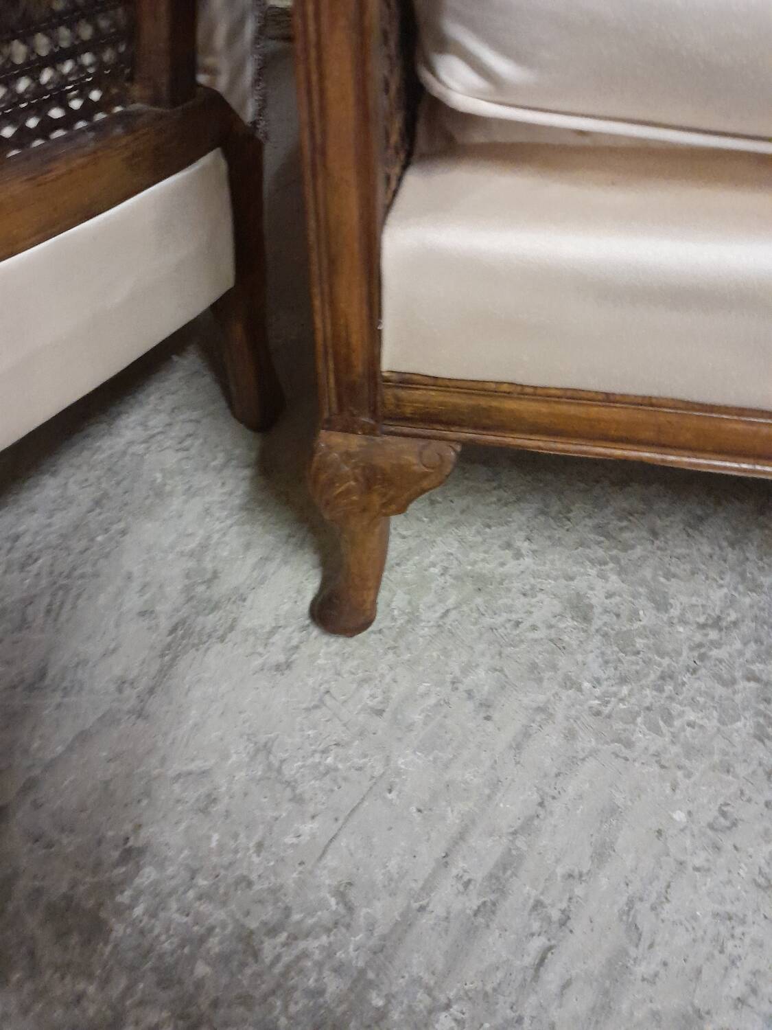 Pair of Louis XV Bergères  
Title: Pair of Louis Bergère Armchairs