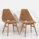 Decorative Retro Chairs (circa 1960). Set of 2 pieces