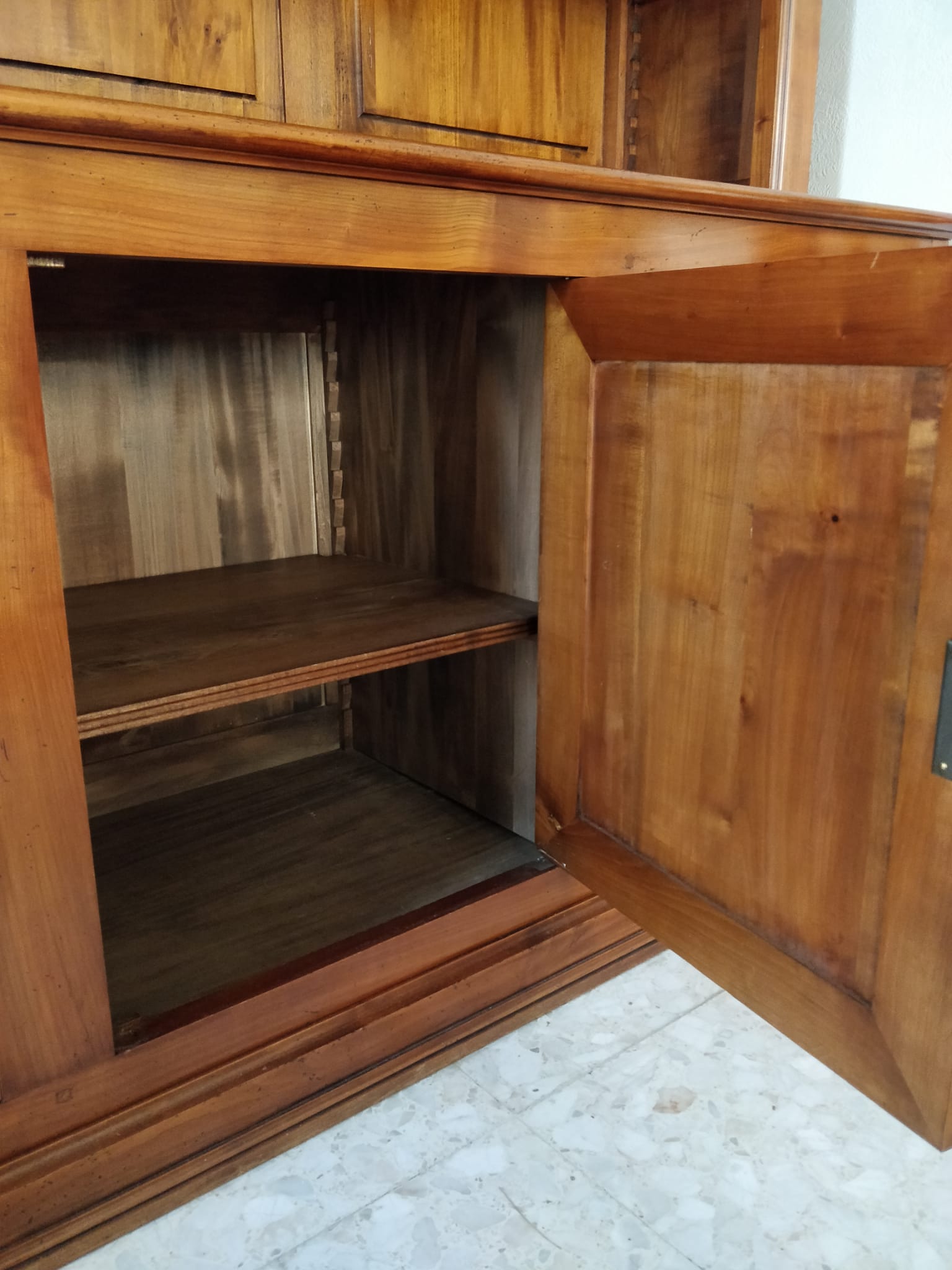 Solid cherry bookcase 3 doors