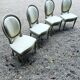 Set of 4 upholstered chairs 70/80s