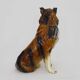 Life-size ceramic collie dog sculpture from the 1960s