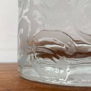 Large vase in raw glass, 1970s brutalism.