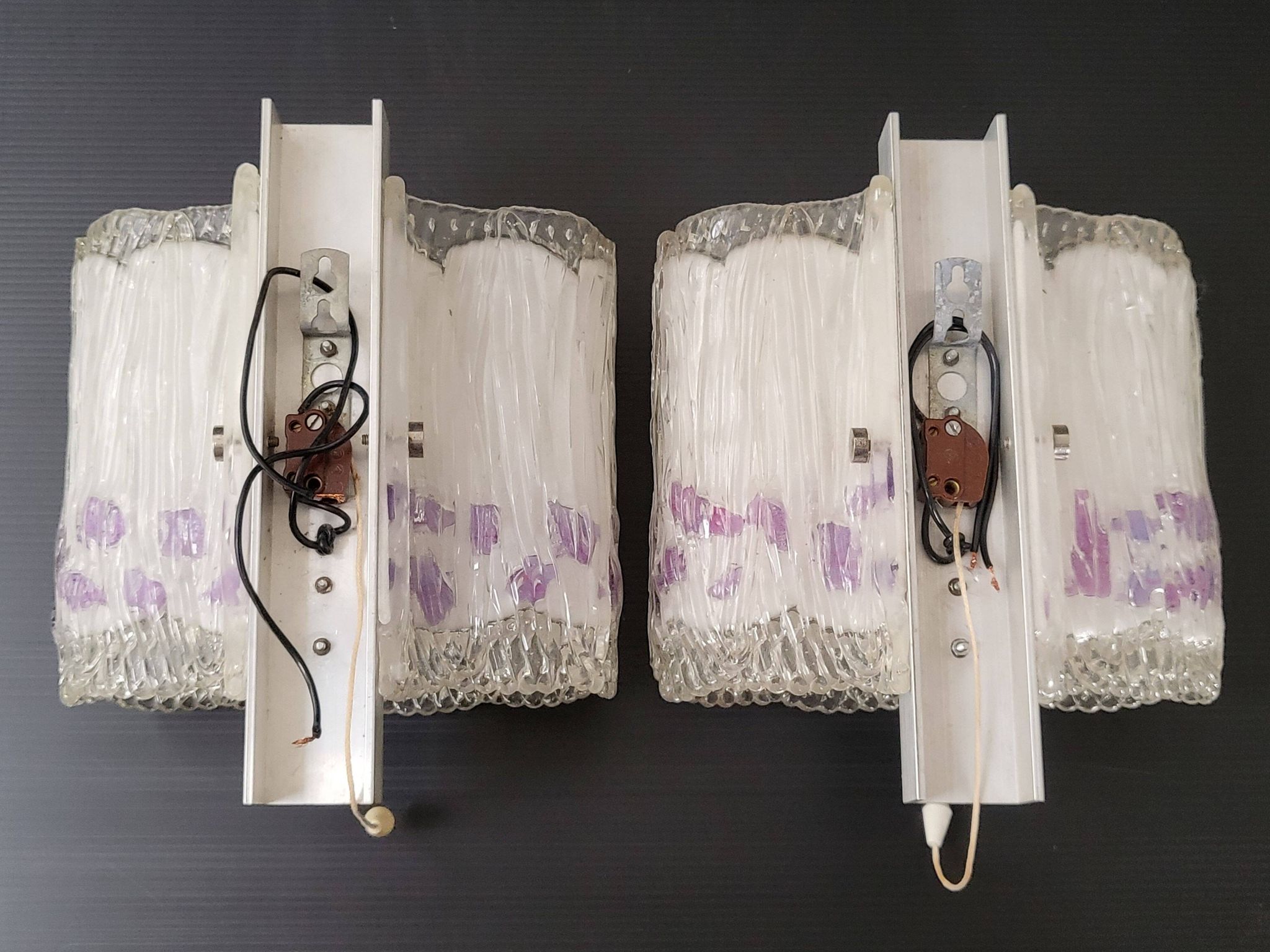 Pair of vintage wall lights 1960