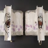 Pair of vintage wall lights 1960