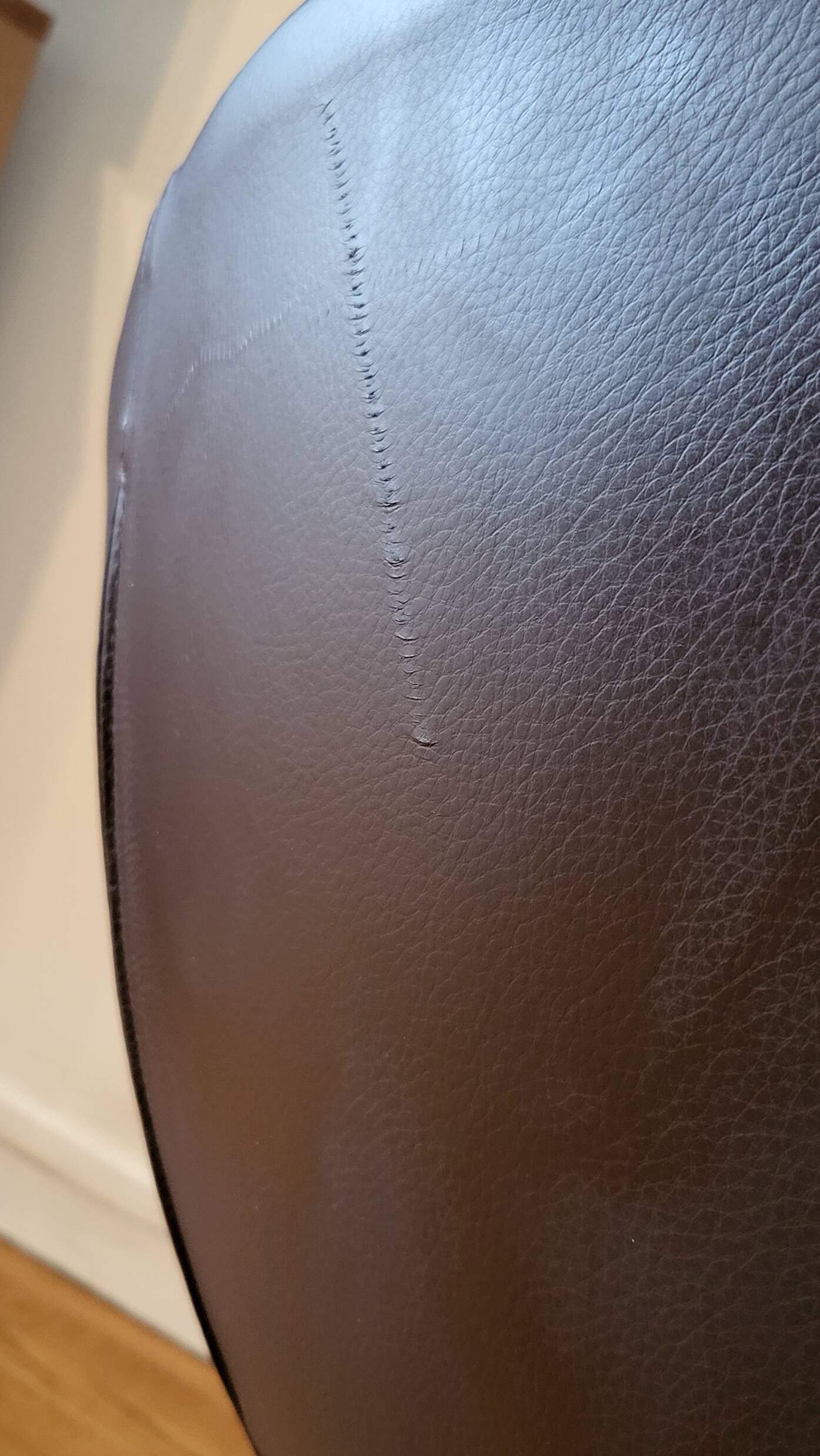Christophe Pillet armchair by Zanotta in brown leather, modern Italy.