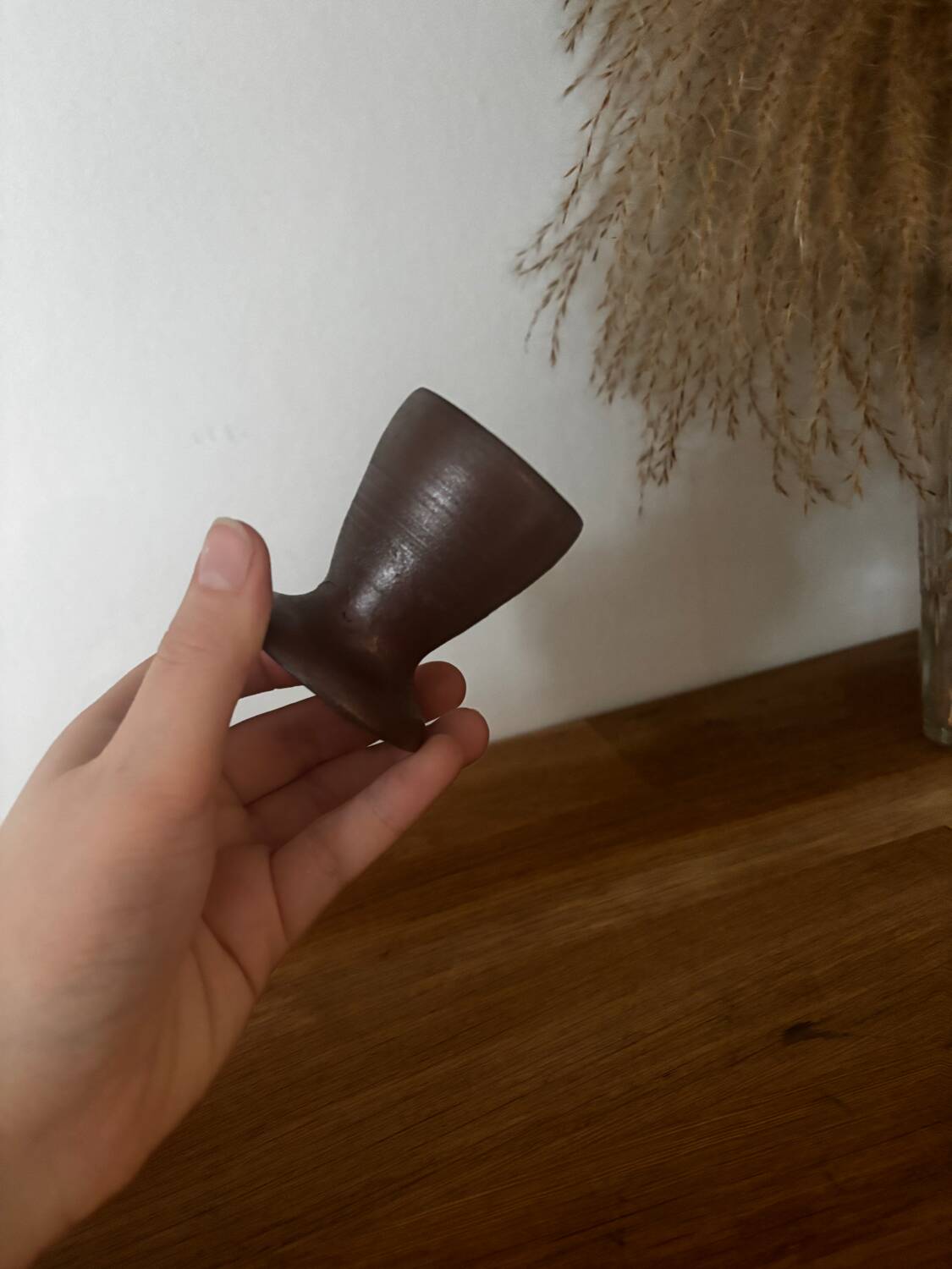 Grès egg cup Turgis pottery Calvados