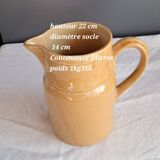 Glazed stoneware carafe