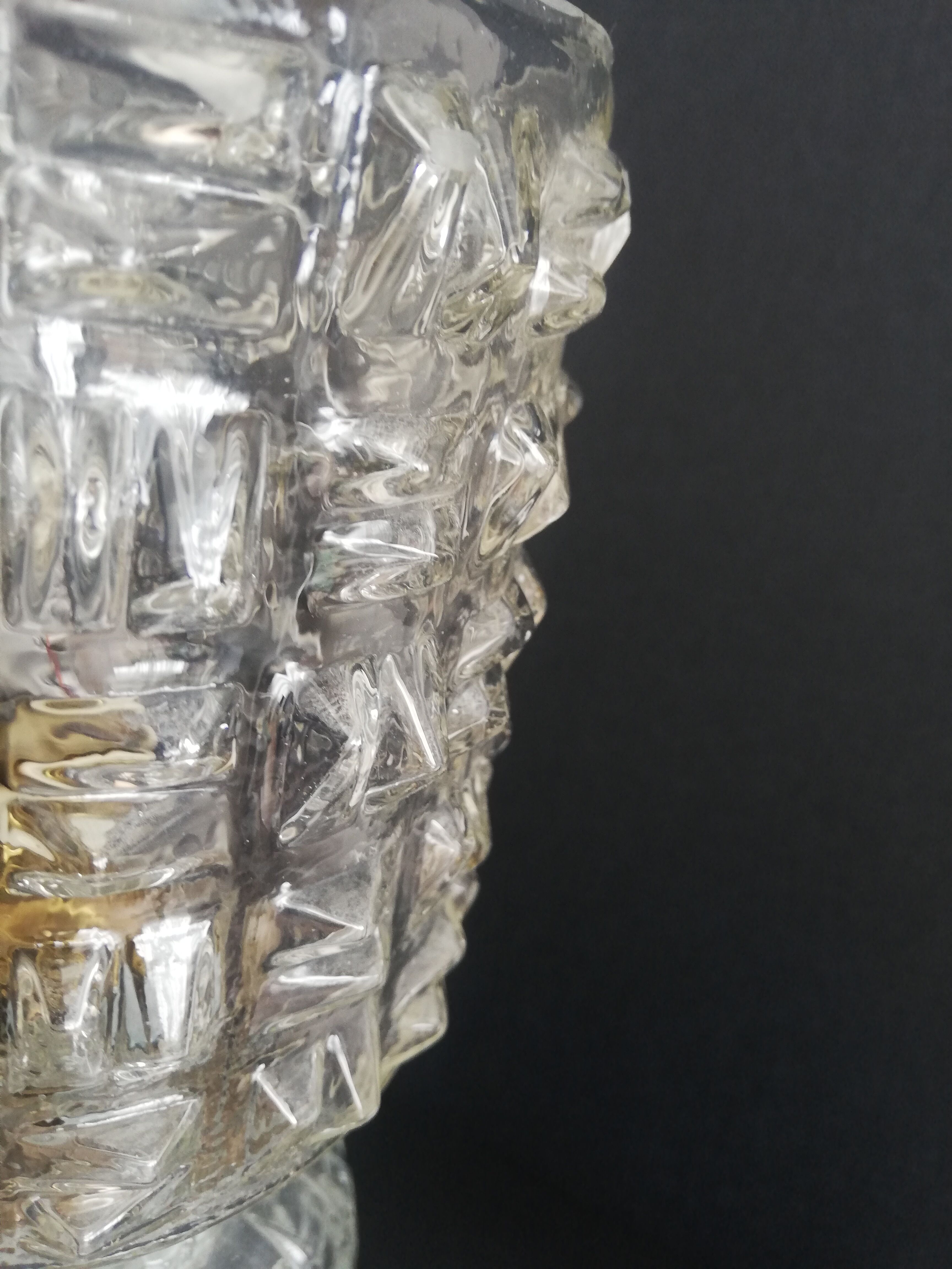 Pair of crystal lamps 1960