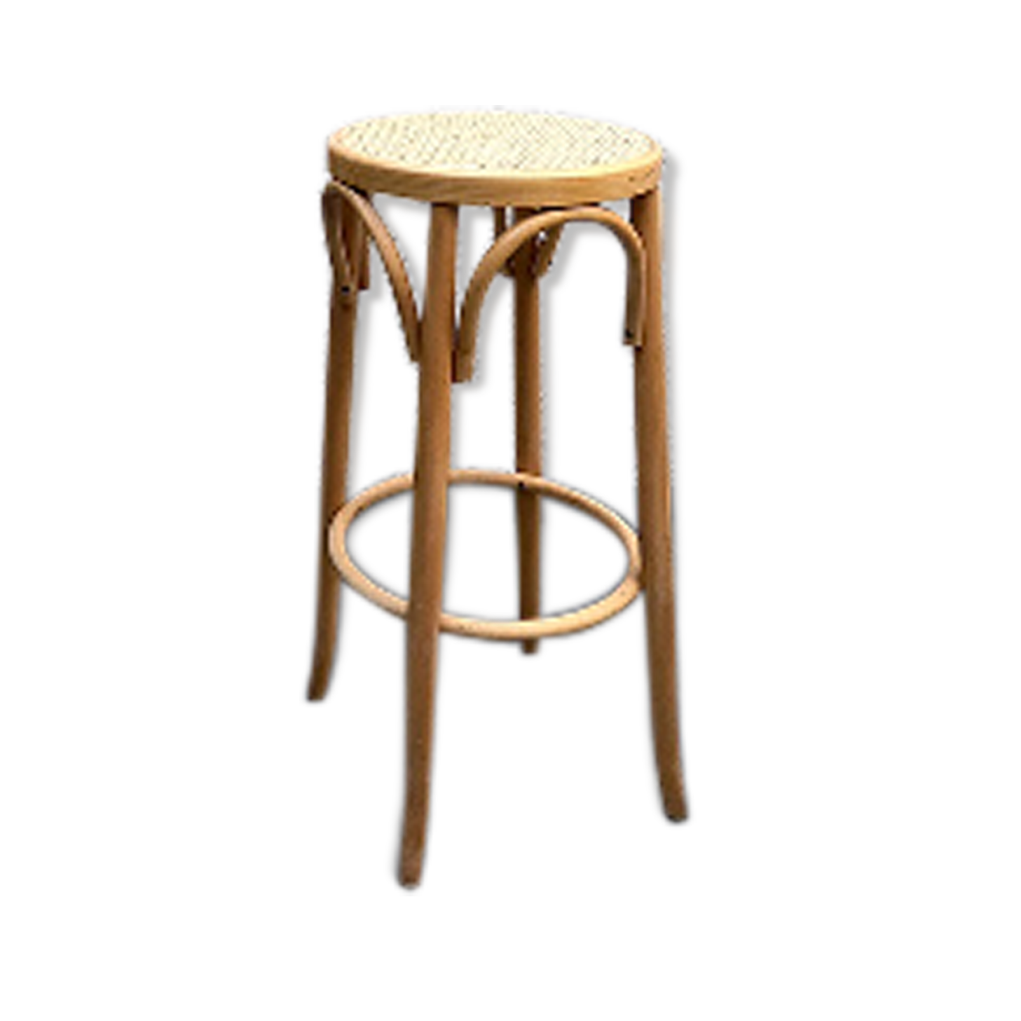 Cane bar stool