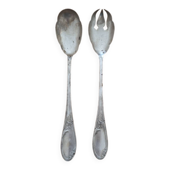 Silver salad servers