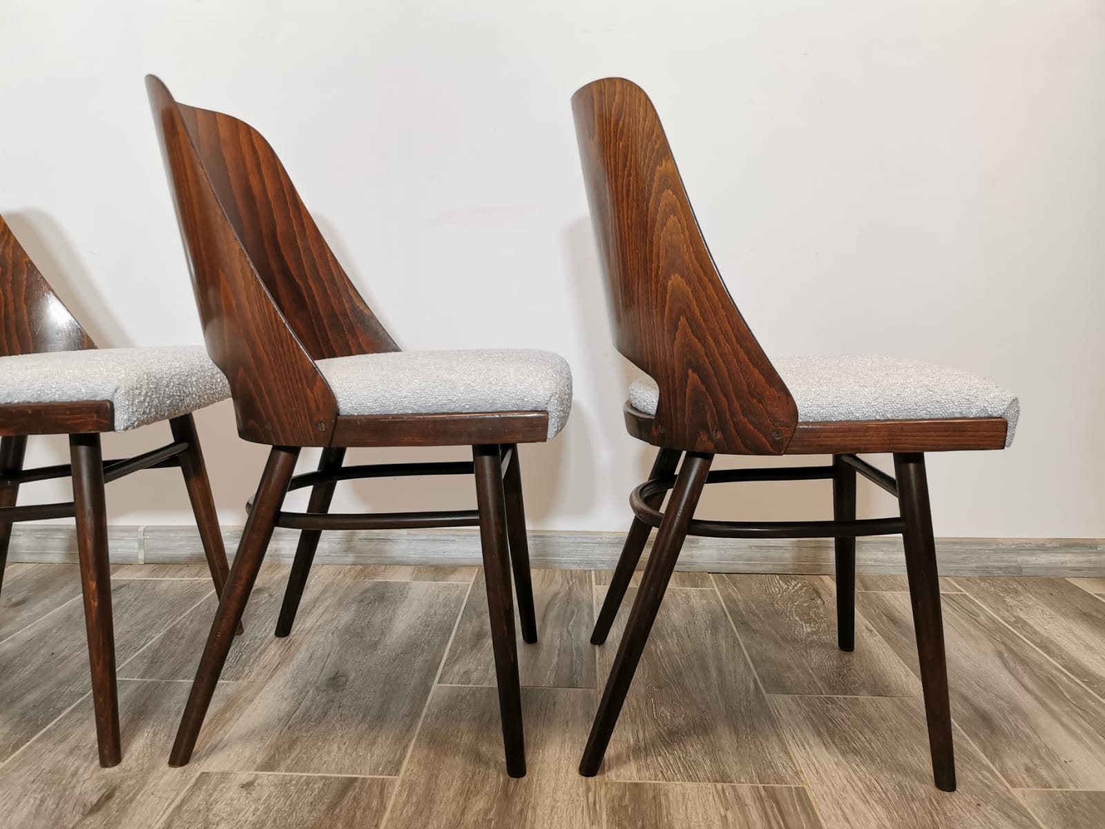 Dining Chairs by Radomir Hoffman for Ton, 1950s, Set of 4