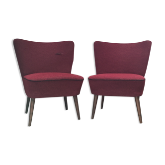 Pair of Sessel cocktail armchairs
