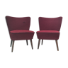 Pair of Sessel cocktail armchairs