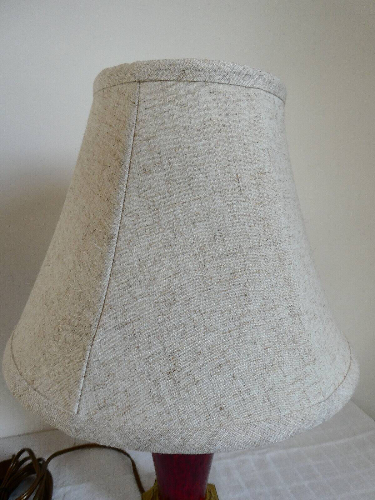 Chinese oxblood porcelain lamp, empire style