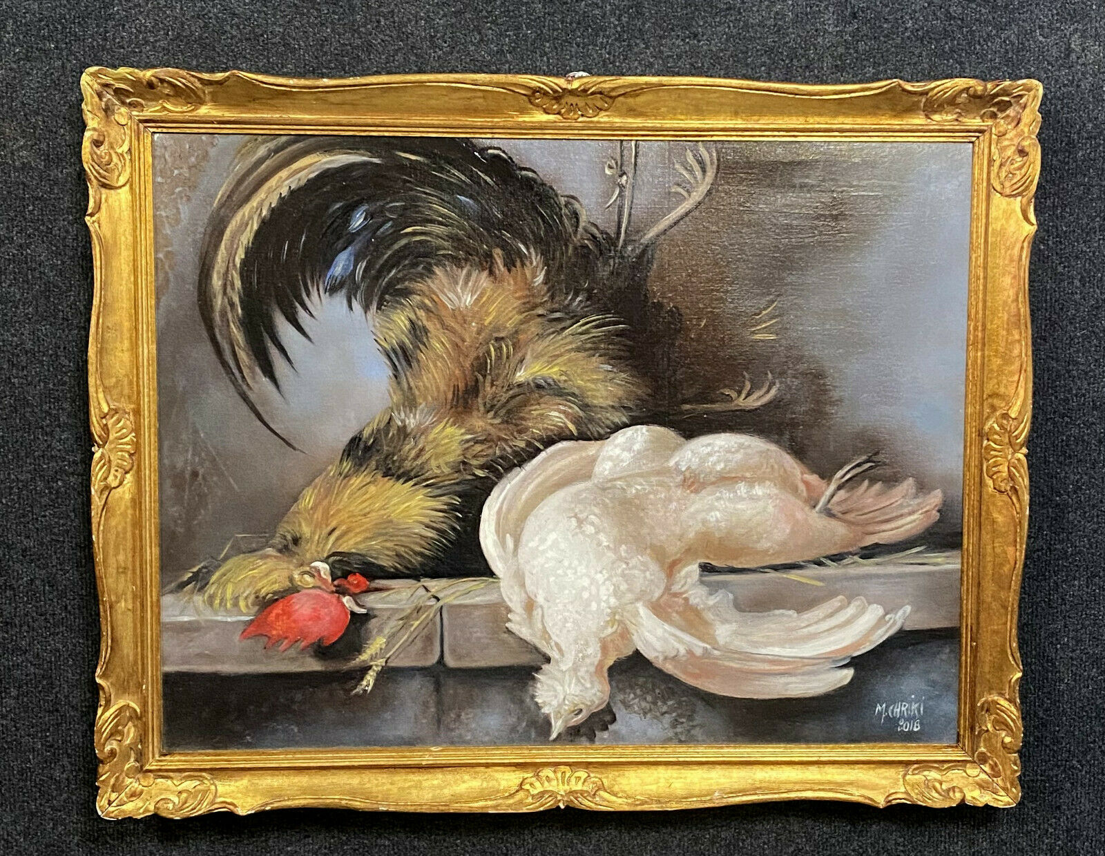 Orientalist School XXeme / XXIeme by Moulay Yacoub de Chriki : Oil on canvas still life