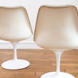 2 Chaises – Tulipe - Eero SAARINEN – Knoll - Pivotante