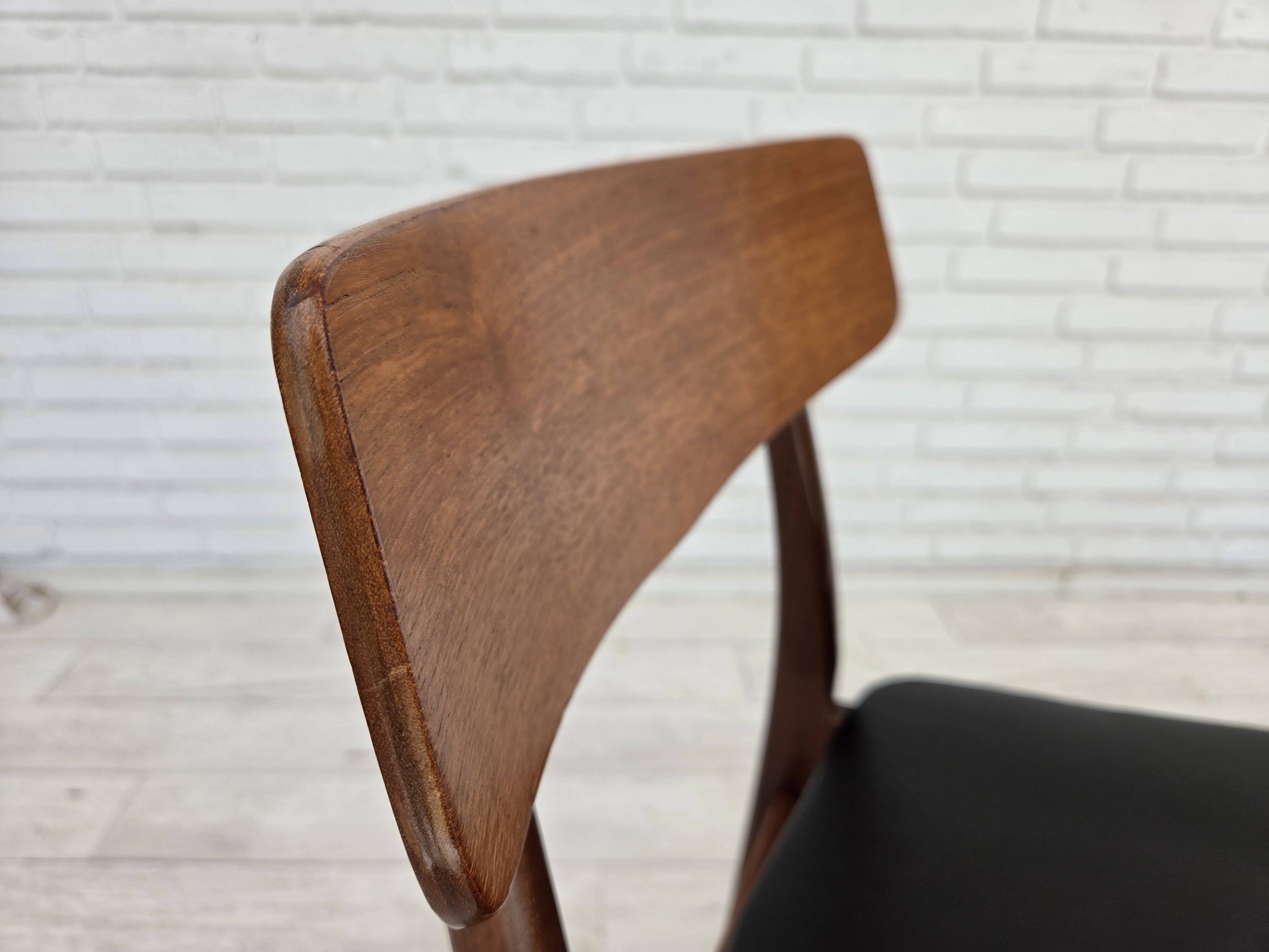 1970s, set of 4 Danish dining chairs by Findahl Møbelfabrik, teak wood.