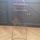 Vintage brass wire side table-magazine rack