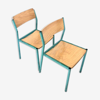 Pair of school chairs