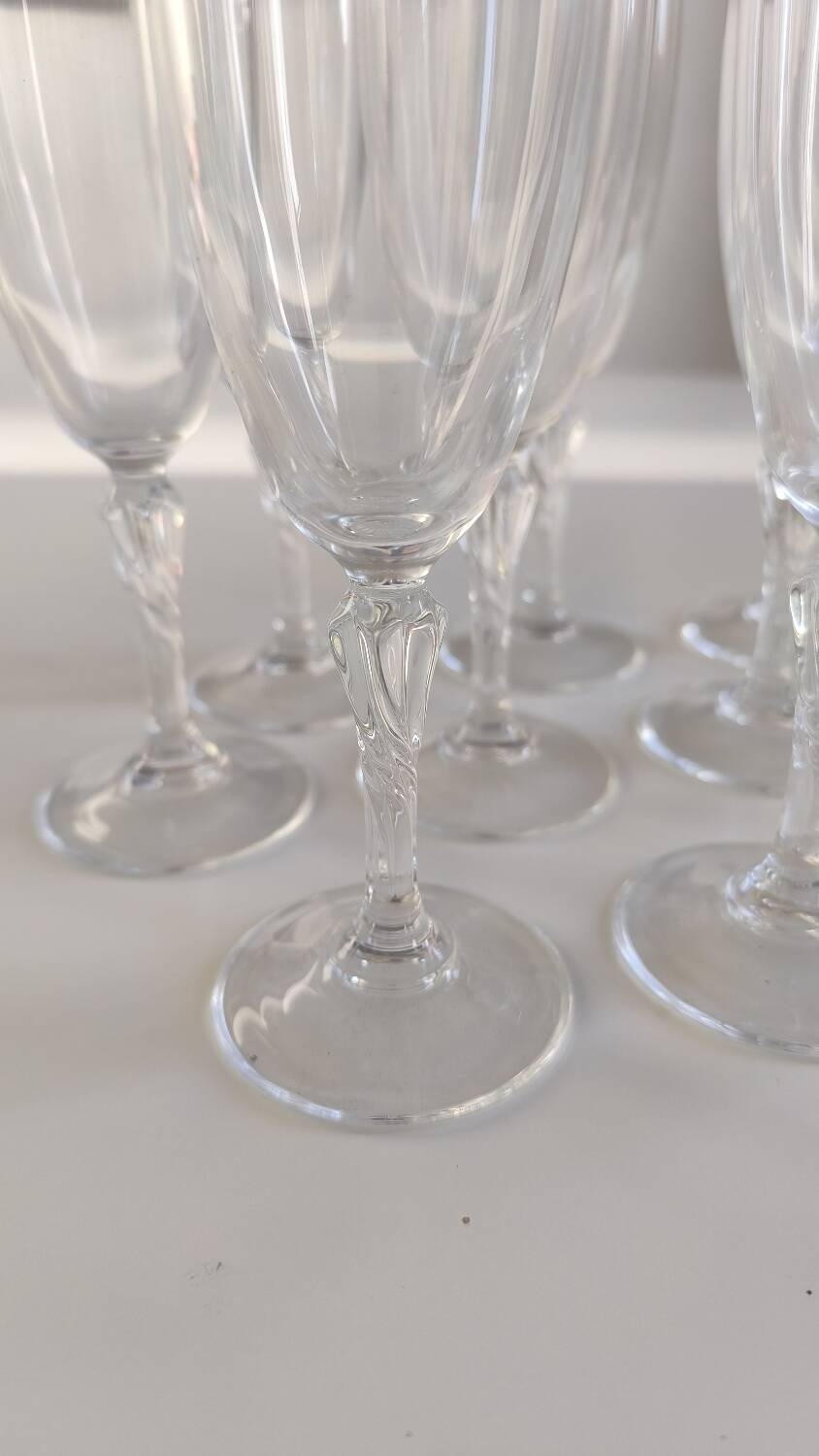 Set de 10 flûtes à champagne