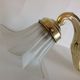 Wall light  in copper and glass art deco style / vintage 30-50 years