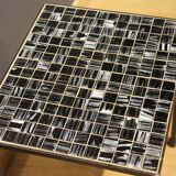 Ceramic and metal side table