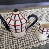 HBCM coffee maker and milk jug