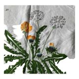 Nappe carrée 170 x 170  brodée main