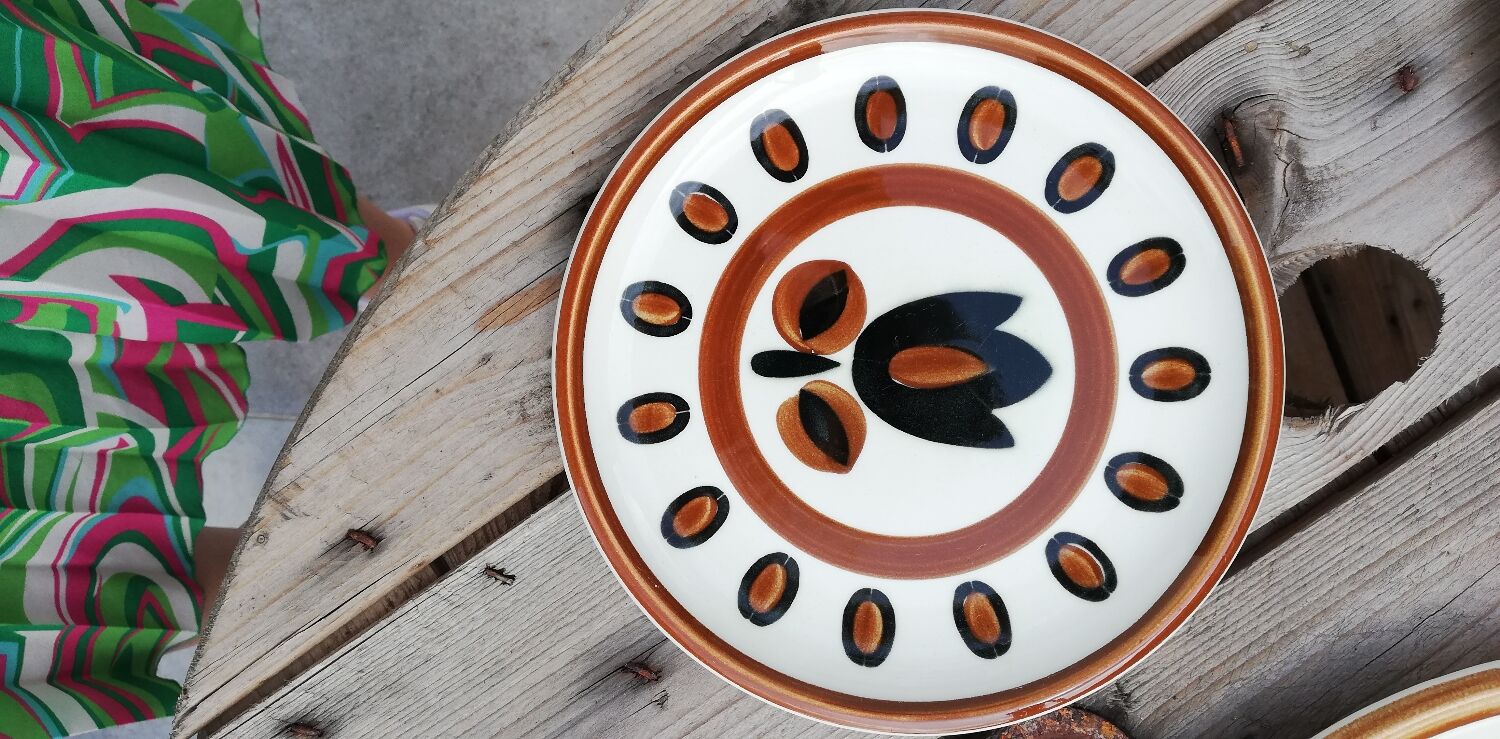 Plat et assiettes kimono Boch
