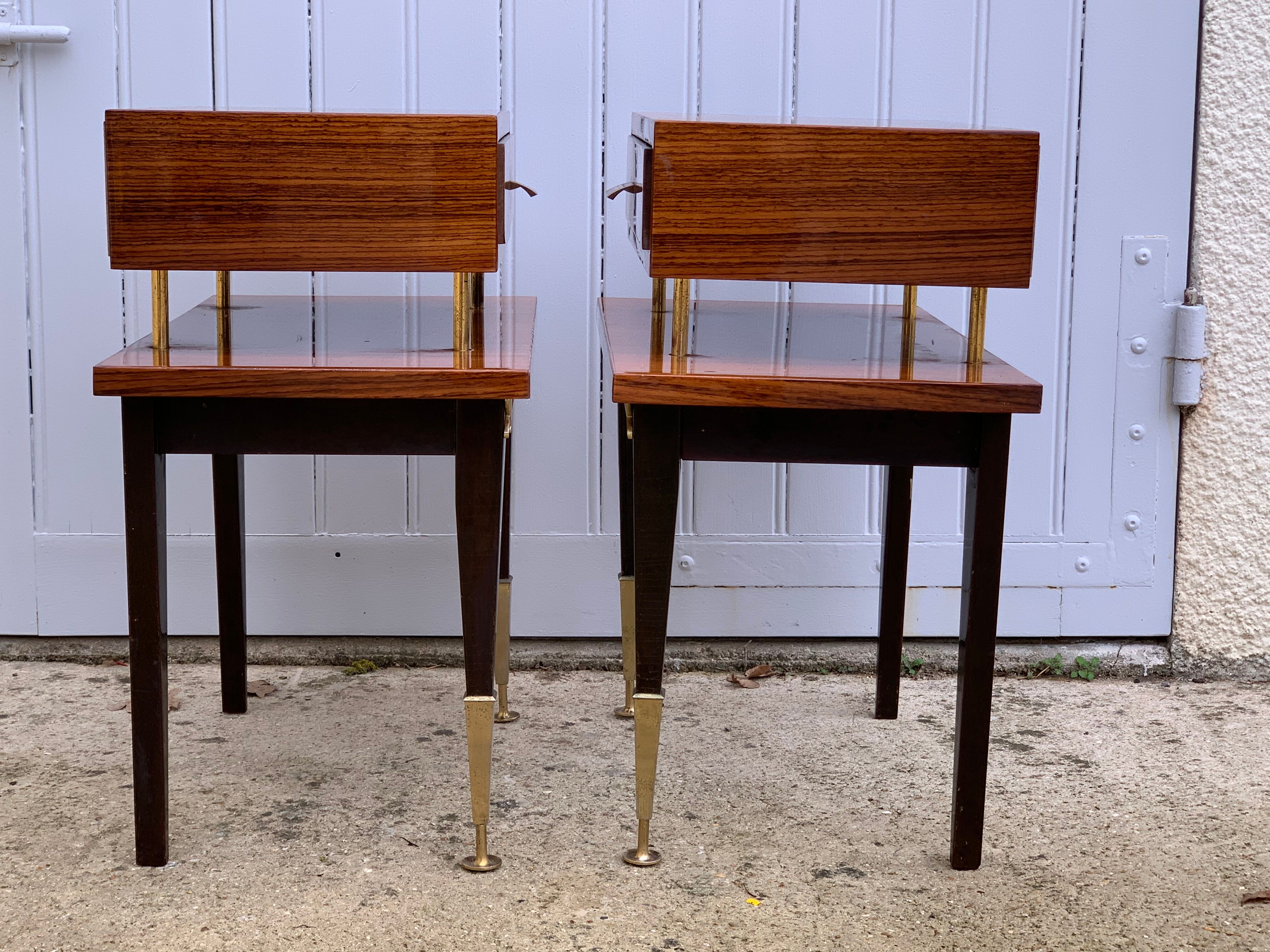 Pair of vintage bedside tables