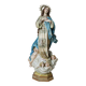 Plaster statuette of the Virgin of Olot with glass eyes. Early 20th century.