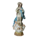 Plaster statuette of the Virgin of Olot with glass eyes. Early 20th century.