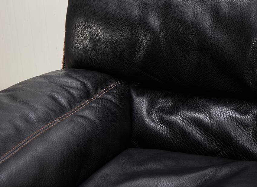 Carlo Bartoli Leather Sofa Bogo Series for Rossi di Albizzate Italy 1970s