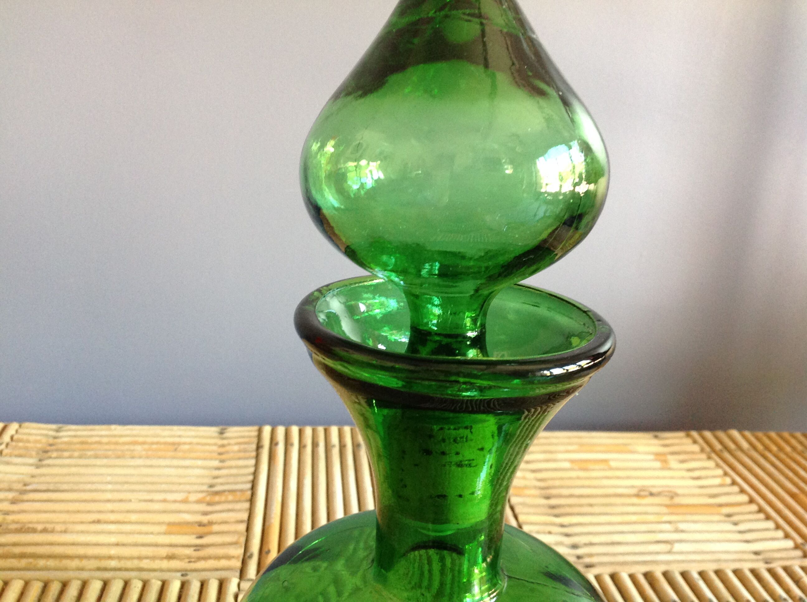 Vintage glass carafe